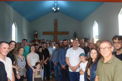 Inauguração de Capela dedicada a Santa Bárbara marca momento de fé em Laranjeiras do Sul